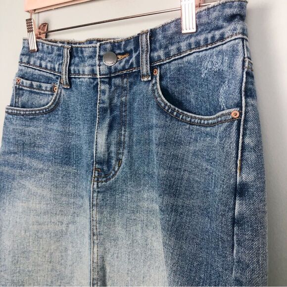 BILLABONG | Black Magic Blue Denim Jean Mini Skirt Ombre’ Women’s Size 25 (0) - Picture 4 of 10